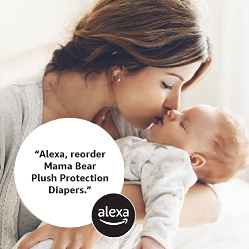 Amazon Brand - Mama Bear Plush Protection Newborn Diapers, Ultra-soft, Hypoallergenic, Dermatologist Tested, For Babies Weighing Up to 10 Pounds, Assorted Print, 32 Count Size 0 (32 Count) 1 Pack - NewNest Australia