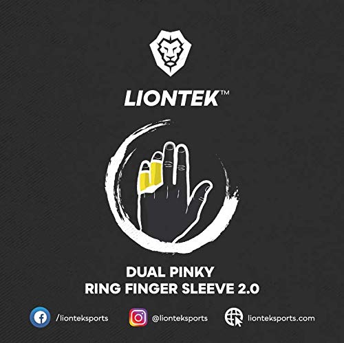 LIONTEK BJJ Outer Double Finger Sleeve Tape Replacement (Pinky-Ring/Pointer-Middle Finger) Small - NewNest Australia