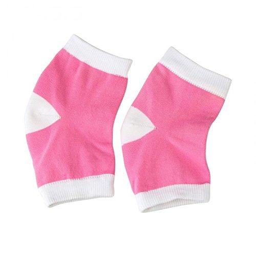 Compression Heel Socks Moisturizing Open Toe Comfy Recovery Socks by PEDIMEND™ (1PAIR - 2PCS) | Cracked Skin | Relieves Plantar Fasciitis/Metatarsal Pain/Heel Spurs - Foot Care (One Size, Pink) One Size - NewNest Australia