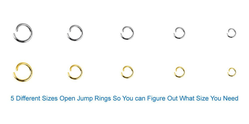 Anezus Jump Rings for Jewelry Making Supplies and Necklace Repair with Jump Ring Pliers and Open Jump Ring(1200Pcs Silver and Gold)Anezus Jump Rings for Jewelry Making Supplies and Necklace Repair wit - NewNest Australia