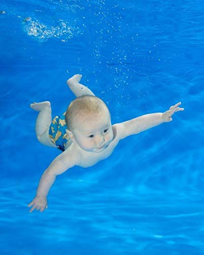 Konfidence ‘one Size fits All’ Splashy Aquanappy Swim Diaper. Eco-Friendly Using Recycled Plastics for Triple Layer Protection. Fits 3-30 Months. Washable and Reusable. Blue - NewNest Australia