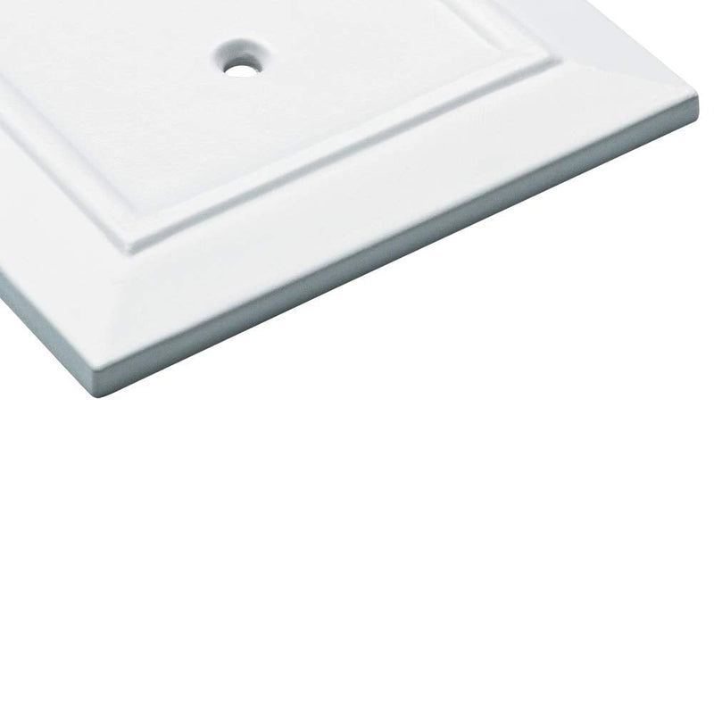 Franklin Brass W35241V-PW-C Classic Architecture Single Switch Wall Plate/Switch Plate/Cover, White, 3-Pack - NewNest Australia