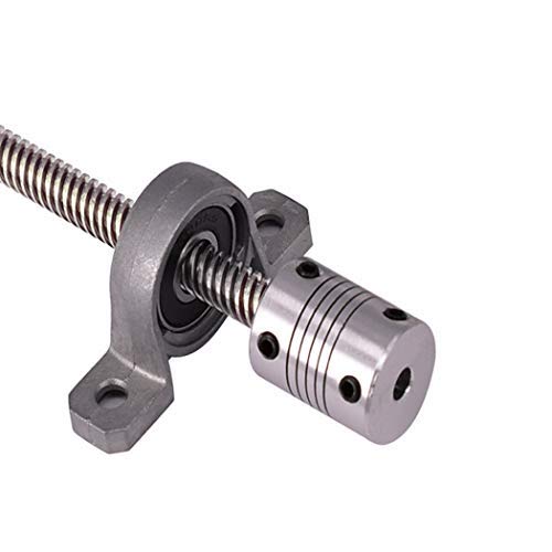 LC LICTOP 8mm Diameter Rod 3D Printer 200mm T8 Lead Screw Nut Set（Lead Screw+Copper Nut +Pillow Bearing Block+Coupler) - NewNest Australia