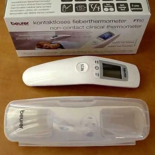 Beurer Ft 90 Contactless Digital Infrared Fever Thermometer / Baby Thermometer / For Easy Measurement On The Forehead For Adults And Children / Digital Display / With Battery, 1 Piece (Pack Of 1) - NewNest Australia