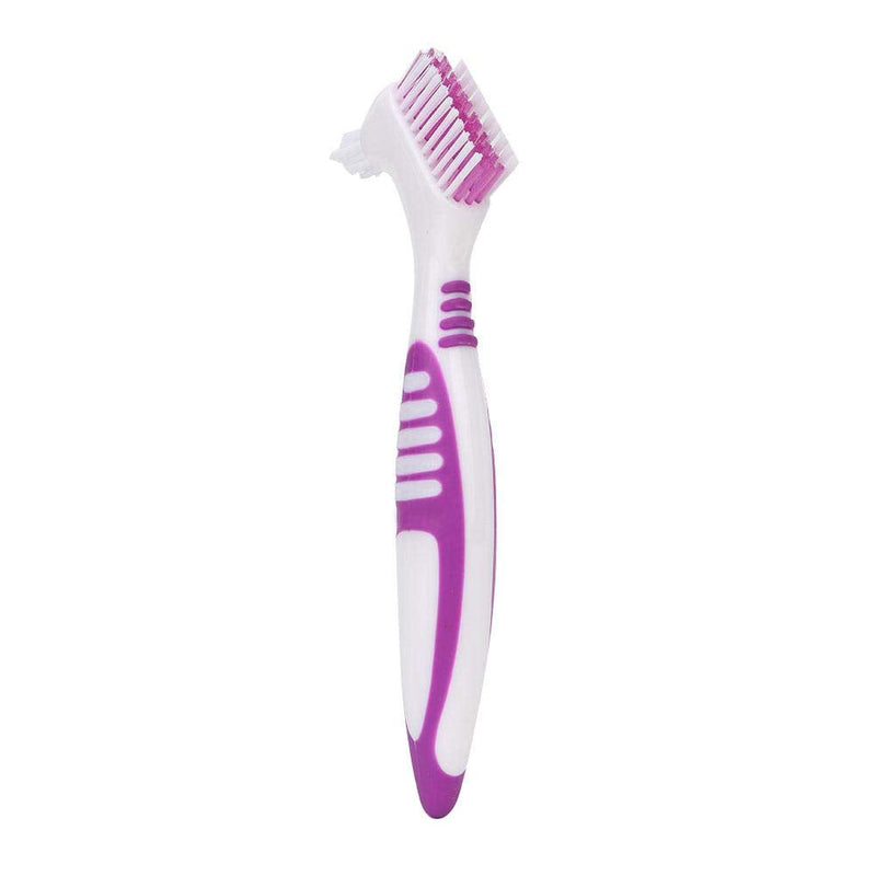 Pack of 2 denture cleaning brush, hard denture brush, oral care, double-sided toothbrush, removes plaque - NewNest Australia