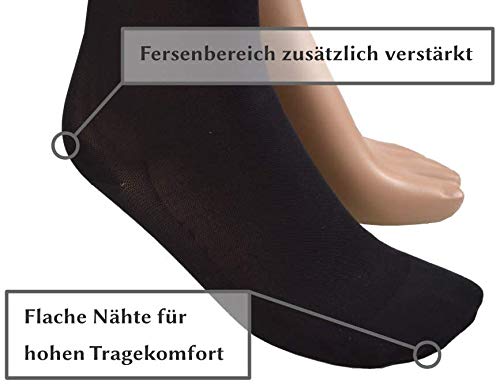 23-32 mmHg (Class 2) ASSISTICA® Medical Compression Stockings with Closed Toe, Women/Men Support Stockings with Toe, AG Replacement Stockings with Silicone Band (170-182 cm/Large, Black) 170-182 cm/Large - NewNest Australia
