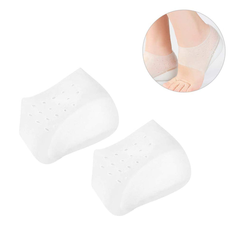 SUPVOX Silicone Raised Insoles Heel Protector Gel Cushion Heel Spur Raise Heel Cushion Heel Sock Foot Care for Women Men 1 Pair (4.5 cm) 4.5 cm - NewNest Australia