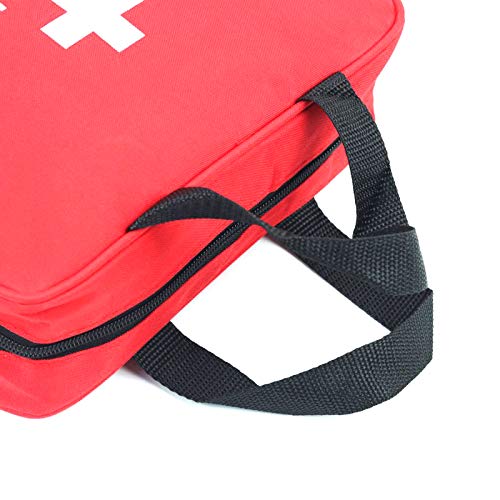 PAXLamb First Aid Bag First Aid Kit Empty Medical Storage Bag Red Trauma Bag for Emergency First Aid Kits Car Workshop Cycling Outdoors (Red 1PC) Red 1pc - NewNest Australia