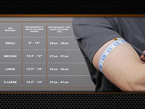Ionocore® Elbow Support Protection System | Copper Compression Sleeve & Tennis Elbow Support Strap | Tennis Elbow, Golfers Elbow, Pain Relief | Joint & Forearm Protection | MEDIUM: 10.5"-12" - NewNest Australia
