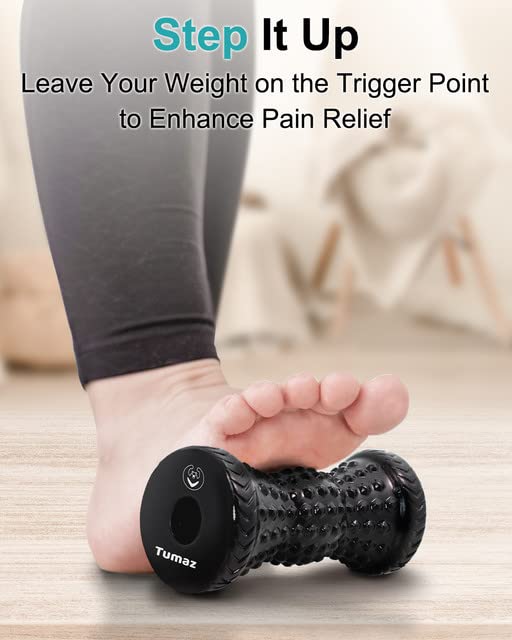 Tumaz Foot Roller [Upgraded Version with Deeper Bump] Ergonomic Designed Plantar Fasciitis Massage Roller for Relieving Plantar Fasciitis, Foot Arch Pain, Myofascial Pain Syndrome Diamond - NewNest Australia