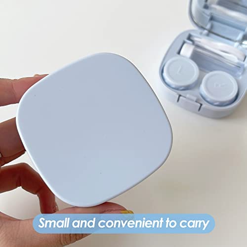 Ityoos Contact Lens Case Set, Portable Contact Lens Case, Mini Travel Set For Contact Lenses, Contact Lens Box With L And R Caps, Blue And Pink, Pack Of 2, Blue And Pink, Briefcase - NewNest Australia