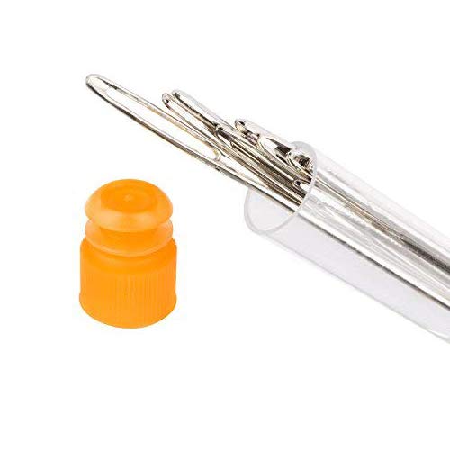 Hekisn Large Eye Sewing Needles, Sewing Needles, Stainless Steel Embroidery Thread Needle, Handmade Yarn Knitting Needles Leather Needle (15 Pieces) 15 Pieces - NewNest Australia