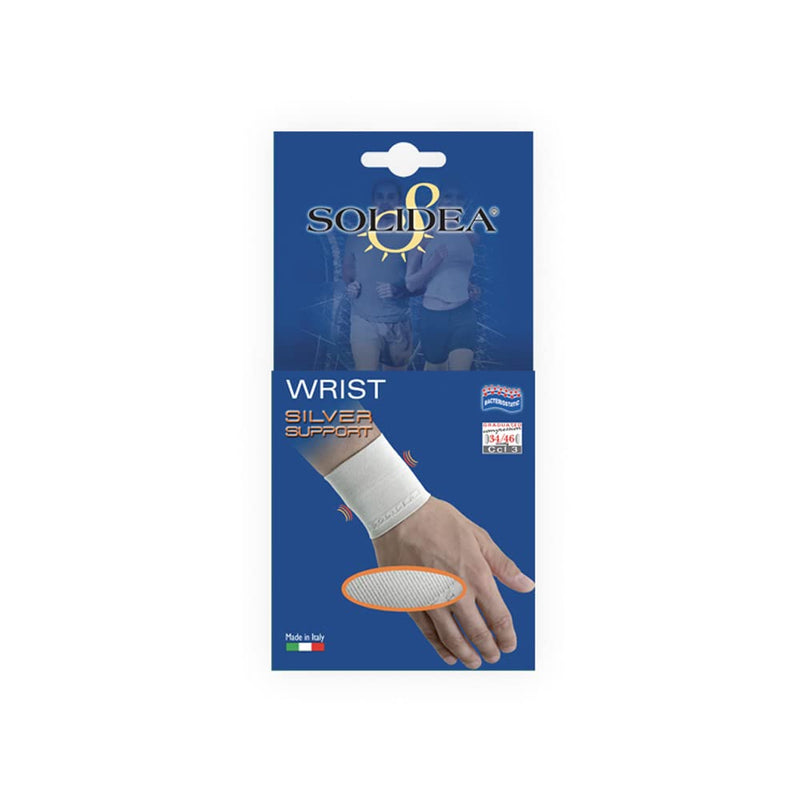 SOLIDEA Silver Support Wrist Band with Graduated Compression 34/46 mmHg (White, L) - NewNest Australia