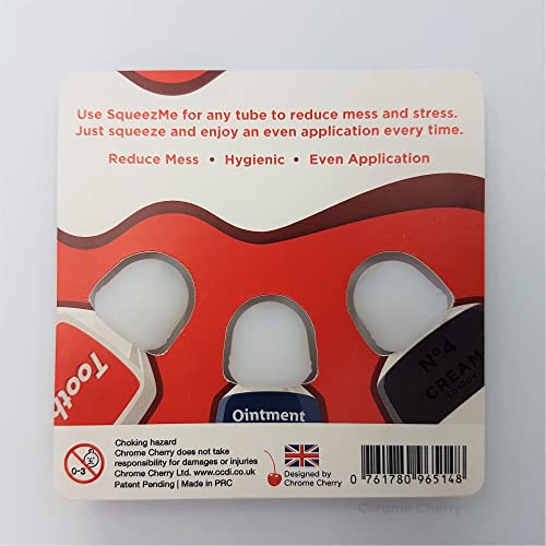 Chrome Cherry SqueezMe: 3-Pack Self-Closing Toothpaste Caps for Bathroom Hygiene for Kids and Adults - NewNest Australia