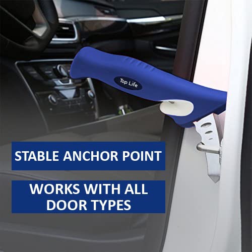 Car Support Handle - Stable Mobility Aid for Getting Out of The car - Ideal Senior Transfer or Mobility impairments - All Doors Compatible - Handy car bar (Blue Cane) Blue - NewNest Australia