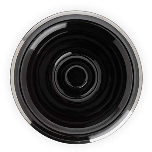 MÜHLE soap dish - shaving bowl made of porcelain in black - shaving foam bowl with platinum rim - NewNest Australia