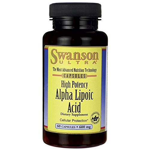 Swanson Alpha Lipoic Acid - Natural Supplement Supporting Healthy Blood Pressure Levels Already Within a Normal Range - Promotes Carbohydrate Metabolism - (60 Capsules, 600mg Each) 1 - NewNest Australia