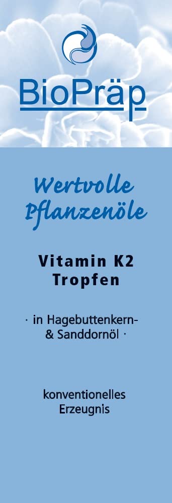 BioPrep Vitamin K2 drops in rosehip seed and sea buckthorn oil | 50ml - NewNest Australia