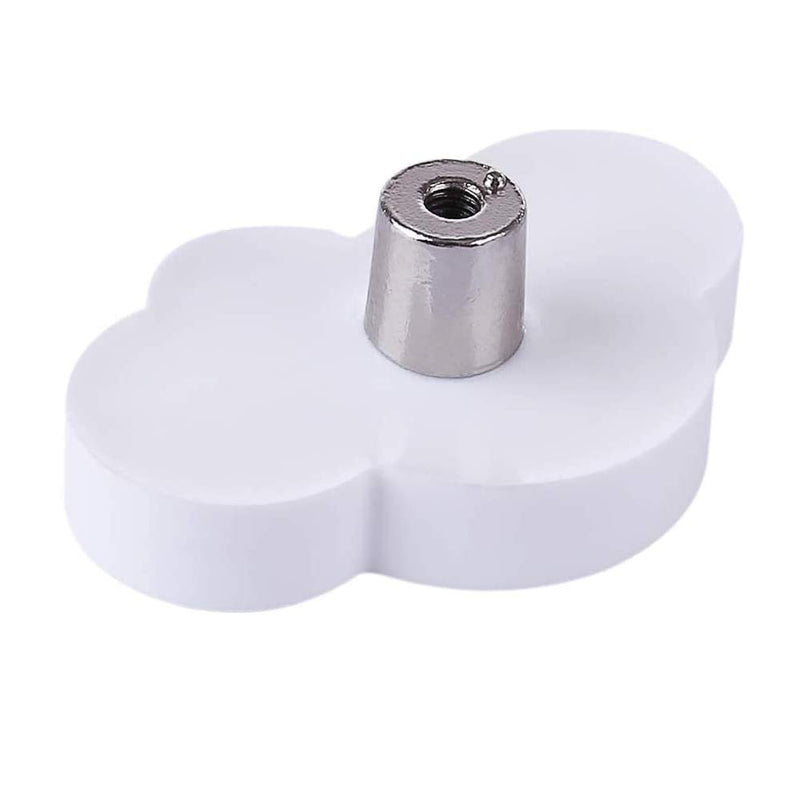 NewNest Australia - 2Pcs Kids Dresser Knobs Cute Drawer Pulls Soft Rubber Handle for Kids Room Drawer Cabinets Doors Cupboards(White Cloud) White Cloud 