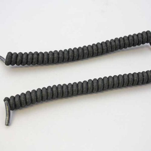 Homecraft Coiler Shoe Laces, Black, No Tie Laces for Users with Limited Finger Strength and Hand Functionality, Elastic Spiral Laces for Kids, Runners, and Users Who Struggle to Tie Shoes One Size - NewNest Australia