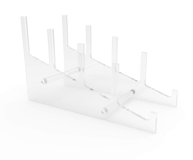 NewNest Australia - FixtureDisplays Medium Multiple Plate Acrylic Rack Display Holder 10749 