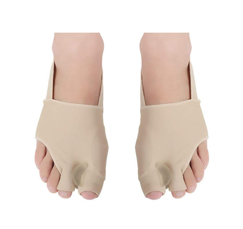 Bunion Straightener Protector Relief Sleeve w/Gel Bunion Stretchy Pads Cushioned Splint, Orthopedic Hallux Valgus Overlapping Corrector Bootie Guard Hammer Toe Pain Aid Surgery Treatment 2 Pc (S) S (Pack of 2) - NewNest Australia