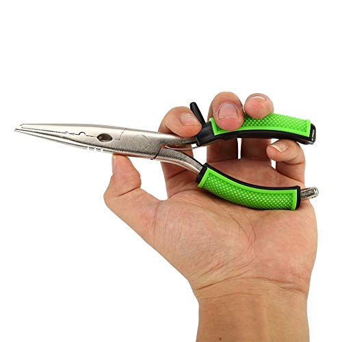 Dilwe Fishing Plier, 1PC Rubber Handle Fishing Gripper Hook Remover Line Cutter Fishing Accessory - NewNest Australia