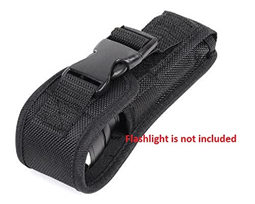 Pack of 2 Holsters Flashlight Buckle Pouch Holster Stretch Nylon Handheld LED Flashlight Belt Carry Case Duty Holder - NewNest Australia