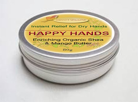 Sweet Willow®Happy Hands Organic Shea Butter Penetrating Dry Hand Therapy Protecting And Nourishing Dry Cracked Hands - NewNest Australia