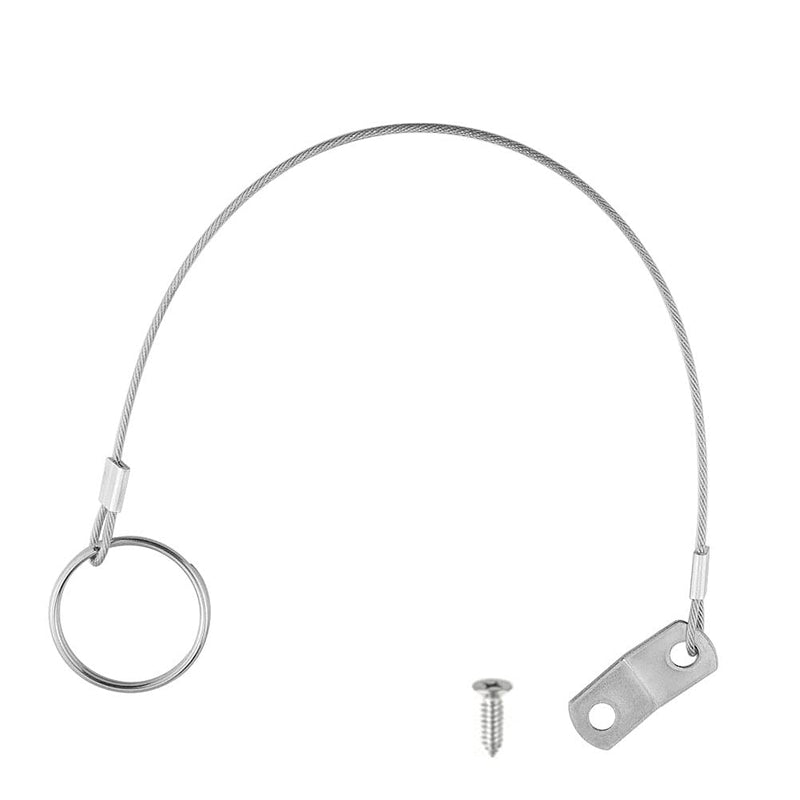 brandname Wwxuanke Stainless Steel Lanyard 316 Cable Tether Safety Wire Marine Hardware for Loss Prevention 1 Loop with Quick Release Ring and Rubber Coating 6 Pcs, silver white - NewNest Australia