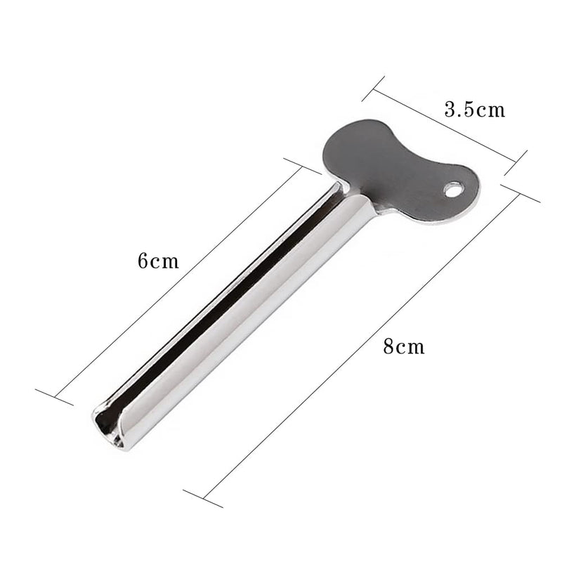 4 Pcs Metal Tube Toothpaste Squeezer Key Stainless Steel Toothpaste Tube Silver Key Dispenser Tube Squeezer Roller for Toothpaste Cosmetic Oil Cream Paint Squeezer - NewNest Australia