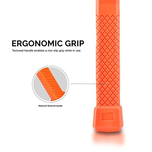 Neiko 02846A 1 LB Dead Blow Hammer, Neon Orange I Unibody Molded | Checkered Grip | Spark and Rebound Resistant 1 Pound - NewNest Australia