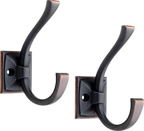 NewNest Australia - Liberty Hardware 137246 Ruavista Coat and Hat Hook, Single, Bronze with Copper Highlights 