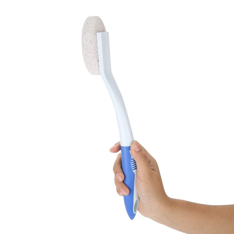 Foot Pumice Stone Brush, Long Handle For Removing Dead Skin, Cutin Foot Brush With Scrubbing Pumice Stone Foot Massager Cleaner For Wet Dry Feet Beauty Foot Care Tool - NewNest Australia