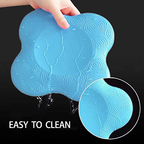 Zealtop Yoga Knee Pad Cushion Extra Thick for Knees Elbows Wrist Hands Head Foam Yoga Pilates Work Out Kneeling pad Lake blue - NewNest Australia