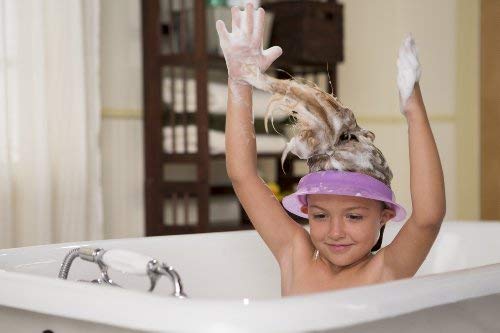 Kair Bath Visor for Babies, Safe Silicone Shower Cap for Kids, Shower Water Guard for Baby Bath and Toddler Bath - Blue - NewNest Australia