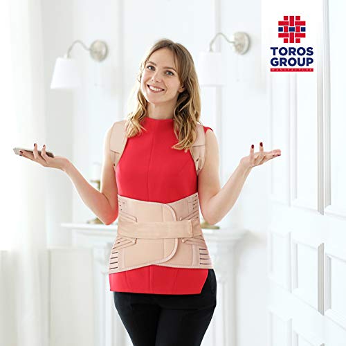 Lux Posture Corrector Straightener Shoulder Back Posture Corrector Posture Trainer With Adjustable Size Adjustable Made Of The Highest Quality Neoprene Beige X-Large - NewNest Australia
