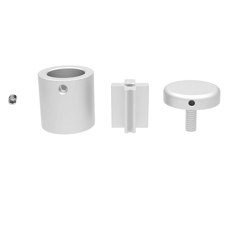 4-way Metal Sign Standoff Fixing Hub for Poster,Signage (without hole in panel) ,⌀25x25mm-Pack of 4 units ⌀25x25mm - NewNest Australia