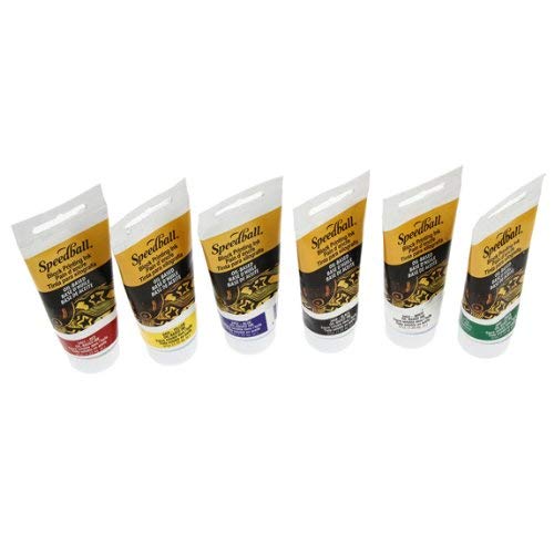 Speedball 3476 Oil-Based Block Printing Ink Starter Set for Professional, Permanent Prints AP Certified – 1.25 FL OZ Tubes - NewNest Australia