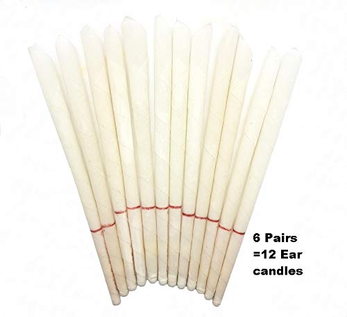 Hopi Ear Candles Natural Ear Candles 12 Pack (6 pairs) Beeswax Ear Candling Cones Organic ear wax removal blocked ears therapeutic tinnitus relief, sinus release, migraine relief, holistic treatment - NewNest Australia