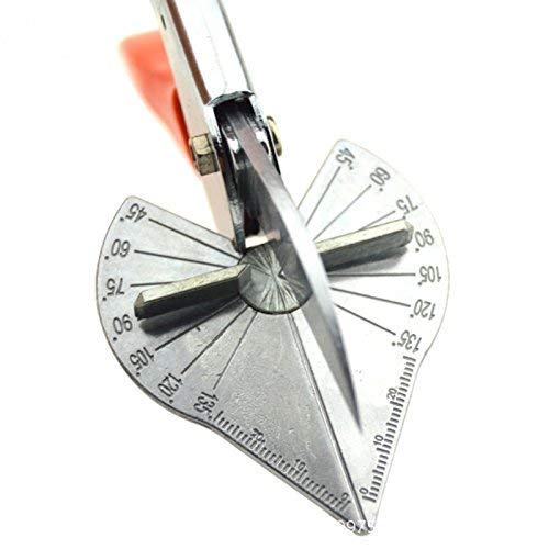 Multi Angle Miter Shear Cutter, 45-135 Degree Adjustable Angle Scissors Trim Shears Hand Tools for Cutting Soft Wood, Plastic, PVC and Other - NewNest Australia
