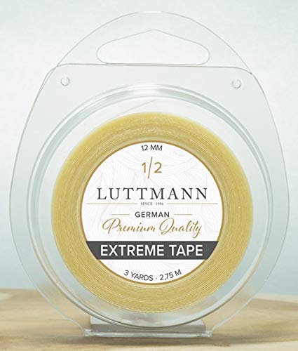 LUTTMANN® Extreme Tape 12 mm Premium Quality Extreme Hold Adhesive Tape Adhesive Roll Lace Front Transparent for Hair Systems, Hairpieces, Wigs, Toupets & Extensions - NewNest Australia