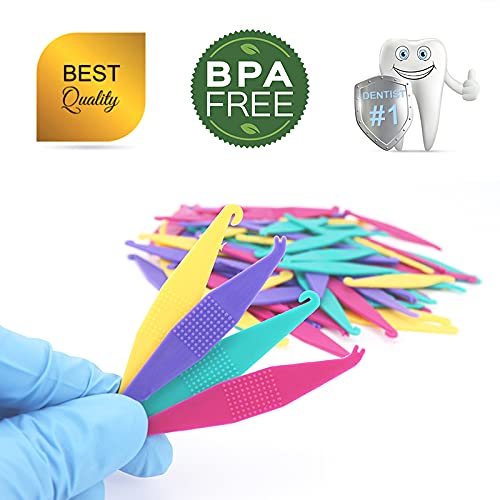 20 Pack Braces Rubber Band Tool Dental Elastic Rubber Bands Placers for Braces Disposable Plastic Orthodontic Elastic Placers - NewNest Australia