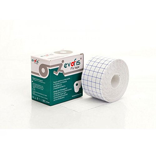 Evofis Sport Tape 3 Rolls Of Rigid Zinc Oxide Tape 3.8 Cm X 10 M Natural Color + 3 Rolls Of Evofis Fix Tape Cuddly Bandage Made Of Hypoallergenic Non-Woven Fabric In Rolls Of 5 Cm X 10 M White Color - NewNest Australia