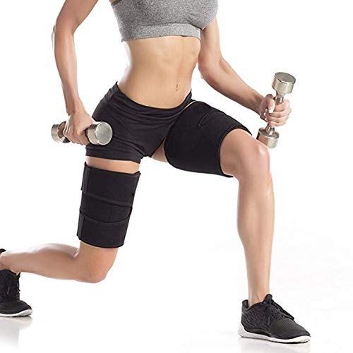PintoMed Adjustable Thigh Support Sleeve. Leg Brace Compression. Increase Sweat Production. Elastic Neoprene Bandage. Injury Protection. for Men and Women. for arms or Thighs. - NewNest Australia