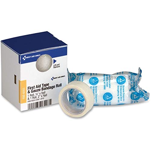 First Aid Only FAE-6003 SmartCompliance Refill 1/2 x 5 Yard First Aid Tape and 2 Conforming Gauze , Blue - NewNest Australia