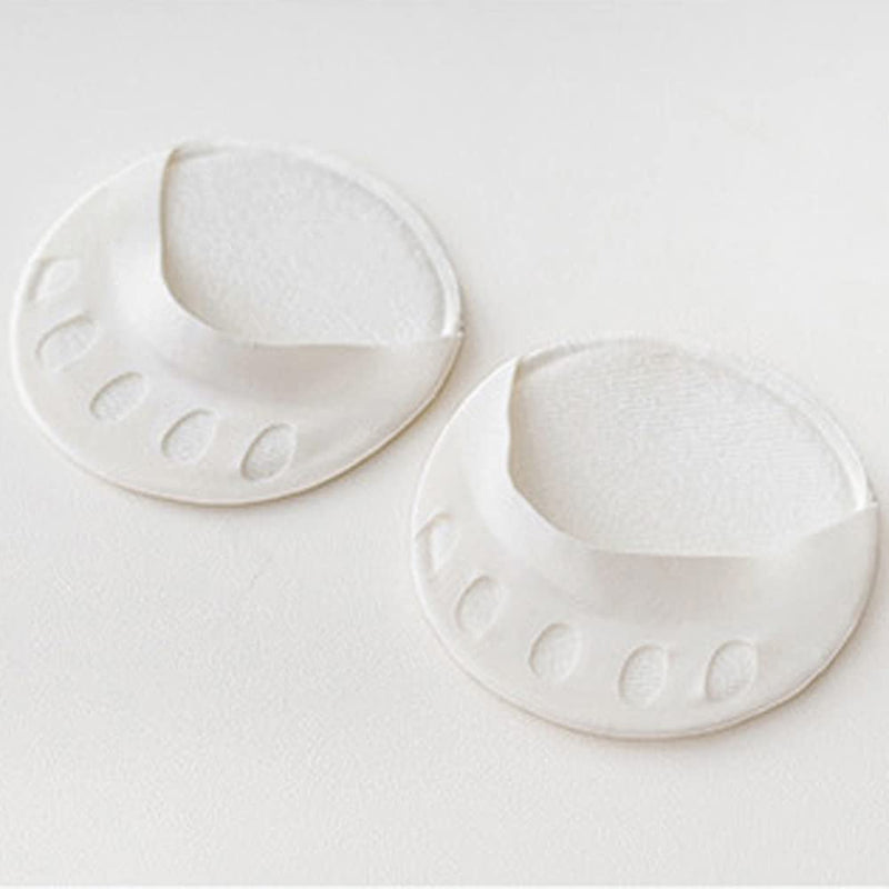 Foot Pads(3pairs) Reusable Soft Ball of Foot Cushions Forefoot Pads for Women Prevention Pain Relief Honeycomb Fabric Foot Pads Toe Socks, 5 Toes, Sweat Absorbent, Non-Slip, Foot Cover, Inner Socks Black White Apricot - NewNest Australia