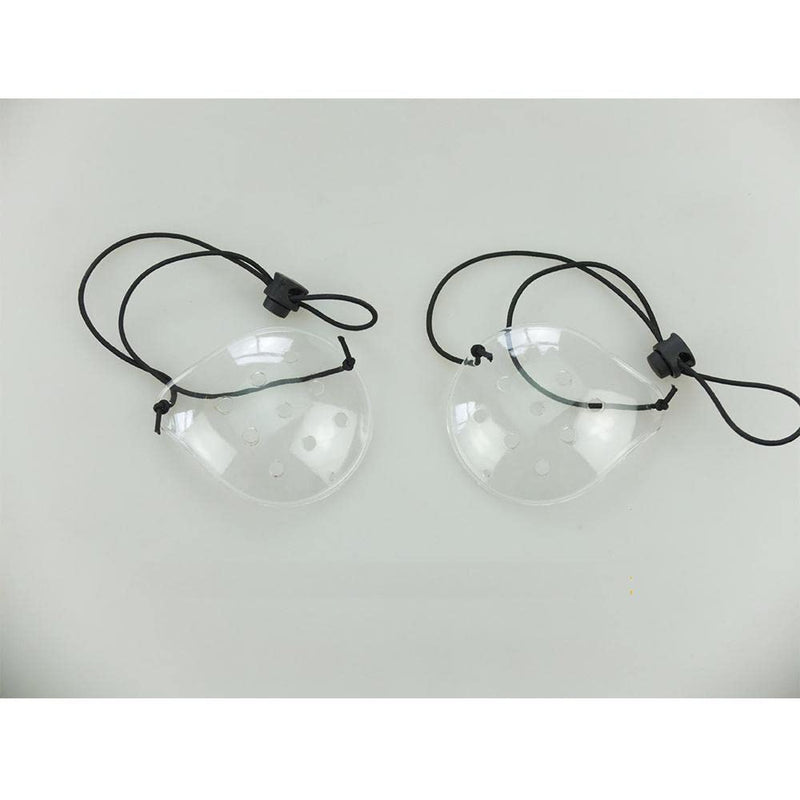 DADADEFEIJI 2 Pcs Porous Transparent Eye Mask Ventilation Transparent Eye Mask Plastic Eye Mask with Telescopic Rope Porous Breathable Eye Patch - NewNest Australia