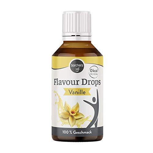 Borchers Flavor Drops - Raspberry, Strawberry, Vanilla - 3 x 30ml - 0 Calories - Sweetener Liquid - For Cooking and Baking - Drinks - NewNest Australia