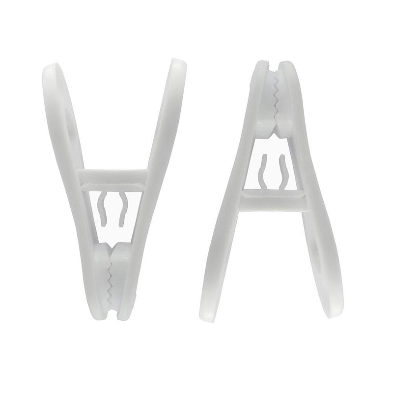 NewNest Australia - Kadiss Hanger Clips 30 Pack, Multi-Purpose Hanger Clips for Hangers, White Finger Clips for Plastic Clothes Hangers, Pants Hangers Clips 